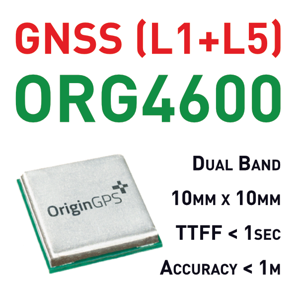 ORG4600: L1+L5 Dual-Band GNSS Modul
