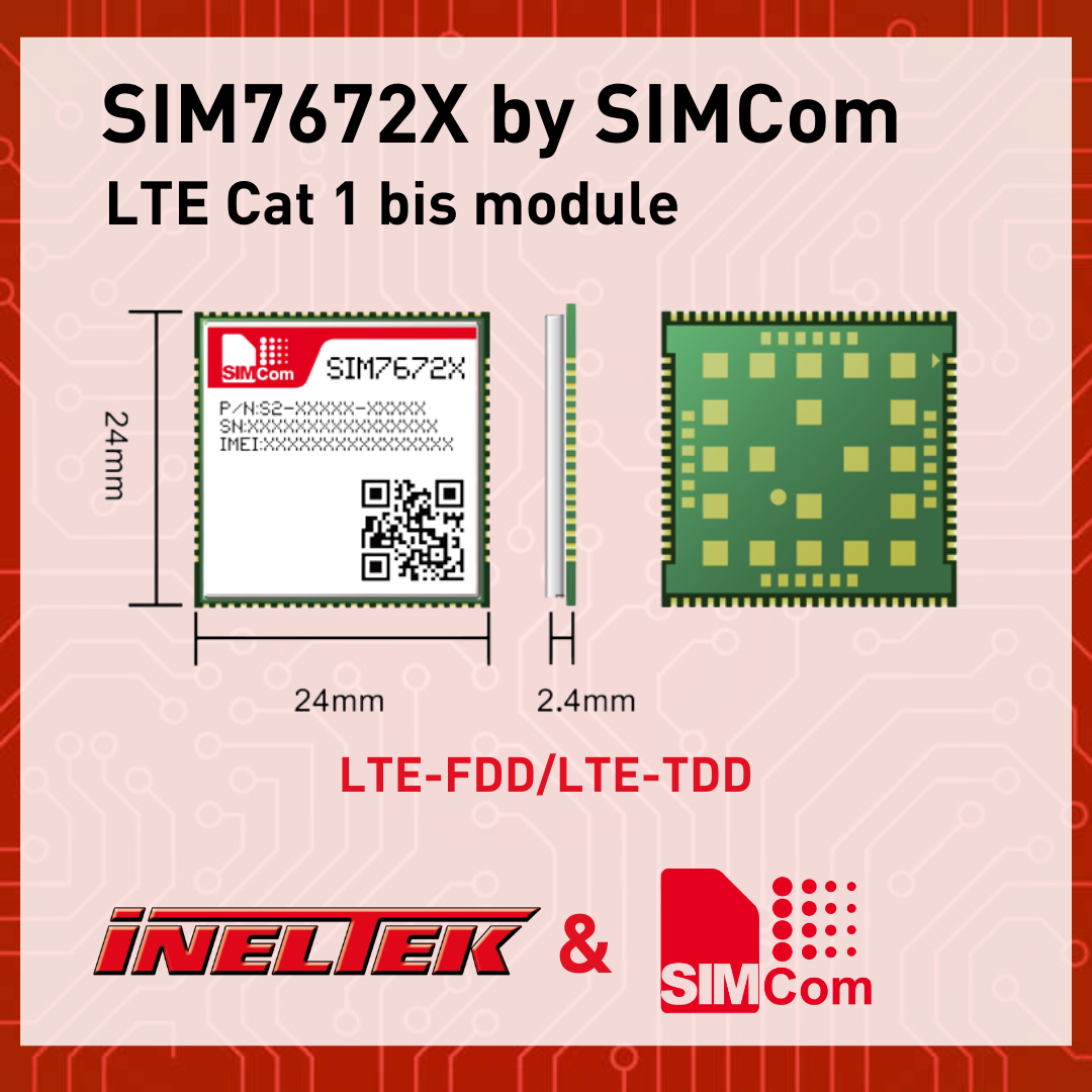 SIM7672 - LTE Cat.1 bis Module Size