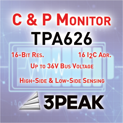 TPA626 36V Bi-Directional Current and Power Monitor