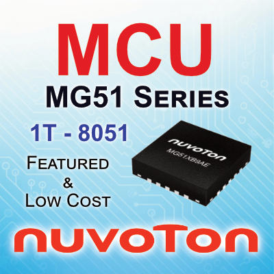 Nuvoton - MG51FB9AE MG51XB9AE - MCUs