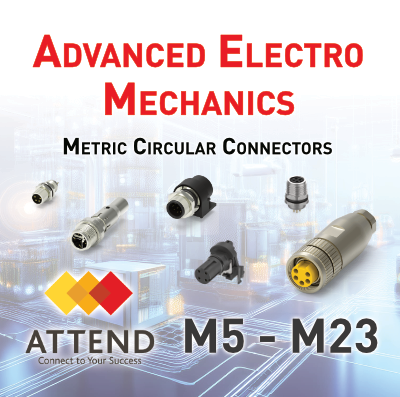 ATTEND – Metrische Rundsteckverbinder M5 bis M23