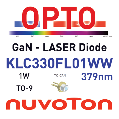 Nuvoton - KLC330FL01WW – High‑Power UV‑Laserdiode Nuvoton - KLC330FL01WW – High‑Power UV‑Laserdiode